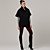  Black Cloak Style Double-breasted Hairy Collar With Belt Coat / Women's Coats (FF-B-0736742)