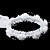 nydelig satin / blonder med imitasjon perle bryllup blomsterpike headwreath