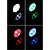  e27 1W RGB luz a control remoto bola bombilla LED (110-240v)