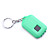  3-LED blanche lumière solaire de porte-clés torche alimenté auto-recharge-vert