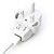  Dual UK USB Mains Charger for iPad/iPad 2/iPhone/iPod (White)