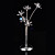  Asfour cristallo lampada da tavolo con 5 luci (base lampadina g4)