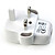  Dual UK USB Mains Charger for iPad/iPad 2/iPhone/iPod (White)