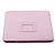  Custodia rigida in pelle PU + supporto per iPad - Rosa