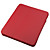  Estuche Duro de Cuero PU + Soporte para el Apple iPad - En Rojo