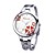  elegante reloj de cuarzo japonés Kimio de las mujeres con 4 frente a la hoja del trébol