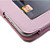  Custodia rigida in pelle PU + supporto per iPad - Rosa