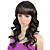  Capless Long High Quality Synthetic Dark Brown Curly Hair Wig