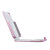  Etui Rigide en Caoutchouc et Cuir pour iPhone 4 - Rose