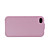  Etui Rigide en Caoutchouc et Cuir pour iPhone 4 - Rose
