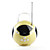  Portatile ricaricabile 1,4 pollici OLED LCD SD / USB MMC mp3 altoparlante player con radio fm (giallo)