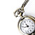  Antique owl quartz small pocket watch necklace chain