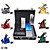  6 Guns Tattoo Kit with LCD Power and 54 Color Ink