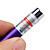  2 in 1 LED & Red Laser Pointer Flashlight with Keychain  Purple
