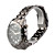  Fashion Black Dial Tungsten Steel Men's Wrist Watch