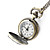  Antique owl quartz small pocket watch necklace chain