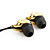 goldenen Schädel metallic In-Ear-Ohrhörer für iPhone, iPad & iPod