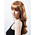  Capless Long High Quality Synthetic Nature Look Honey Brown Curly Hair Wig