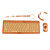  t2b109-nn 109 sleutel half bamboe toetsenbord en muis