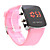  Coppia di orologi LED in silicone - Nero e Rosa