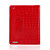  vermelho 2 em 1 capa protetora de couro de crocodilo para ipad2