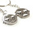  Grandpa and Grandma Shaped Metal Keychain, Pair