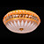  Luxury Crystal 4-Light Flush Mount in Floral Pattern