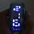  pulseira de design do futuro relógio de pulso LED azul - amarelo