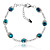  Damen / Kind Kristall Bettelarmband in Silber-Legierung