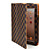  Brown Leather Case With Lattice For iPad2