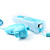  FernbedienungMotionPlus und Nunchuk Controller mit Hülle für Wii (Blau)