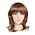  Capless Shoulder-length Top Grade Quality Synthetic Flaxen Brown Straight Hair Wig