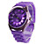  Unisex-Stil Chrysantheme Quarz-Armbanduhr (lila)