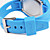  silicone banda el relógio de pulso LED (azul)