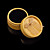  ouro irregular forma de zinco cufflinks liga com caixa de presente