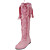  Velvet Upper Flat Heel Knee High Boots With Lace-up/Tassel Honeymoon Shoes More colors Available