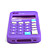  Novelty High-quality Silica Gel Soft Calculator Case for iPhone 4 (Purple)