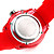  banda di silicone unisex orologio con luce lampeggiante notte cambia colore - rosso