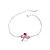  Ladies '/ bambino bracciale di cristallo in lega di argento