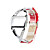  Red PU Leather Band Women's Quartz Wrist Watch with Crystal Decoration