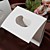  Double Rings Embossed Tri-fold Wedding Invitation (Set of 50)