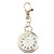  Edelstahl Taschenuhr mit Schlüsselanhänger