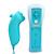  2 en 1 Manette MotionPlus et Nunchuk + Etui pour Wii - Bleu