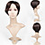  Capless Short Straight Brown 100% Human Hair Wig