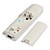  2-in-1 MotionPlus Remote Controller and Nunchuk + Case for Wii/Wii U (White)
