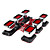 2 stuks auto rem led licht (x3, rood)