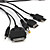  10 in 1 versenkbare Universal USB-Ladegerät / Datenkabel für mobile phone/mp3/mp4/gps