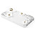  Stylish Translucent Case with Crystals for iPhone 4 (White Flower)