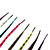  15 tommers flerfarget syntetiske fjær hair extensions (40 stk) (gratis gaver)