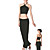  Dancewear modale praksis bånd på halsen yoga og dans joggesko topp for damer